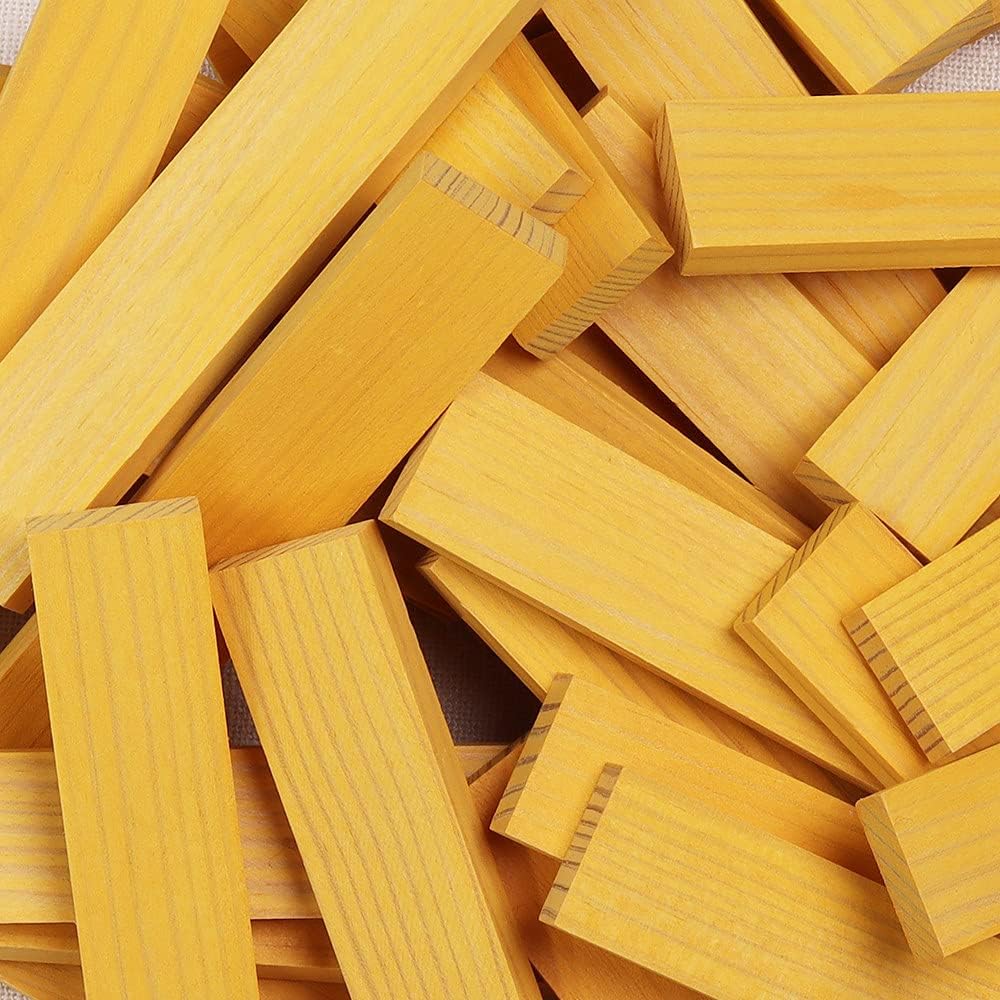 KAPLA – Set mit 40 gelben Bauklötzen – Holzspielzeug, Baukasten, ab 2 Jahren
