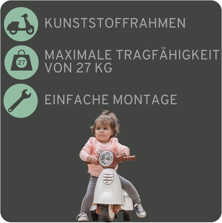 Bandits & Angels Retro Rutscher ab 1 Jahr (Weiss), Weiss