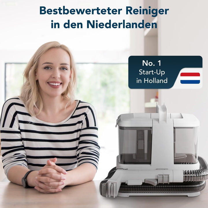 Media Evolution Polsterreiniger Gerät und Nassauger – Kompakter Teppichreiniger und Textilreiniger –