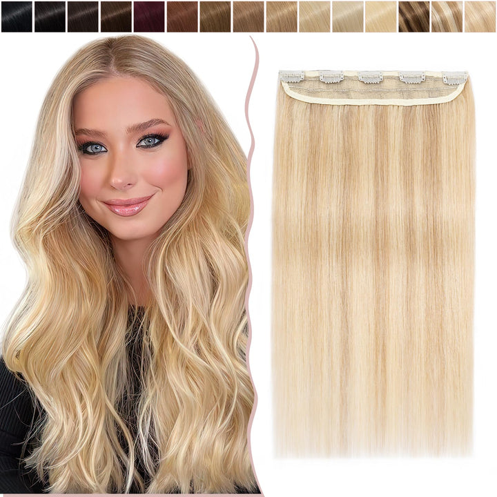 SEGO Clip in Extensions Echthaar ein Stück Haarverlängerungen Haarteil 100% Remy Human Haar Glatt Ho