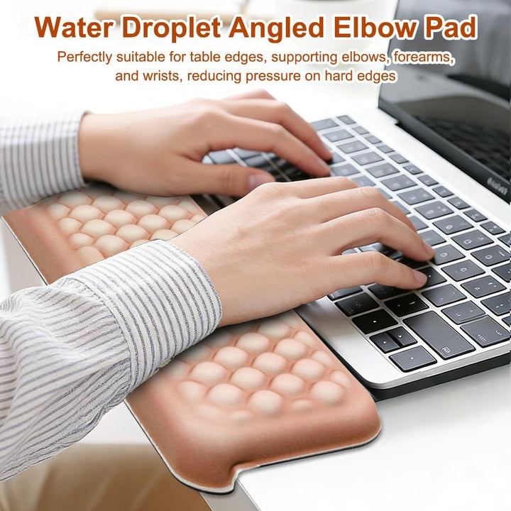 L-Form Handballenauflage Tastatur mit Memory-Schaum, Ergonomische Armauflage für Schreibtisch, Homeo