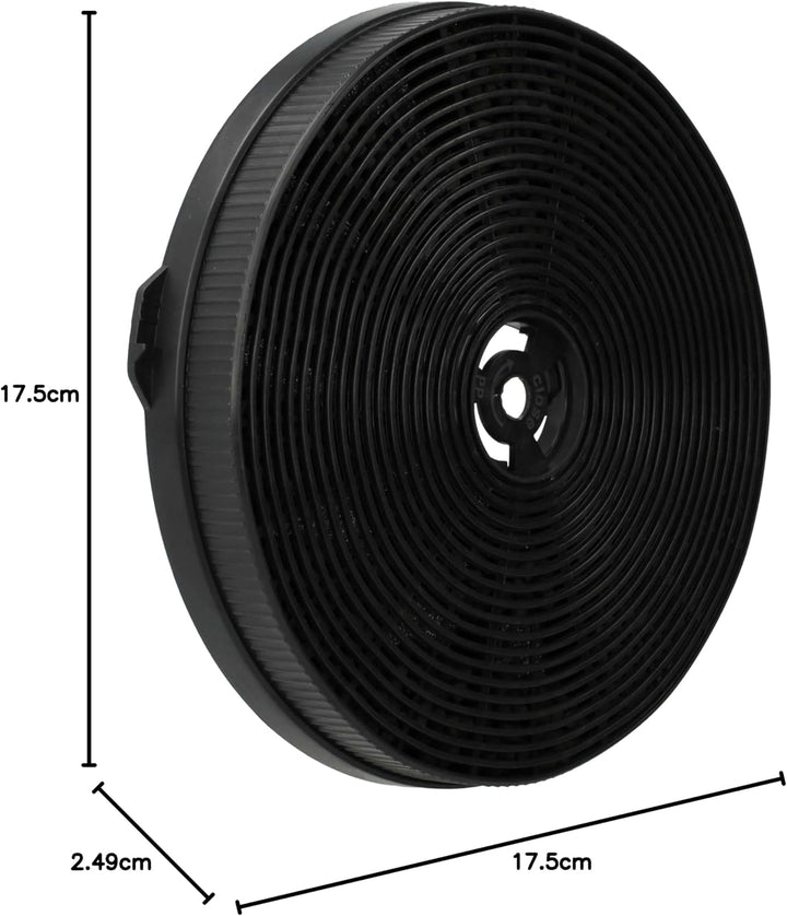 vhbw 4X Aktivkohlefilter kompatibel mit Exquisit KFD 6000-8, IH90-8, KFD 60-8.1, KFD60-8, KFD60-8.1,