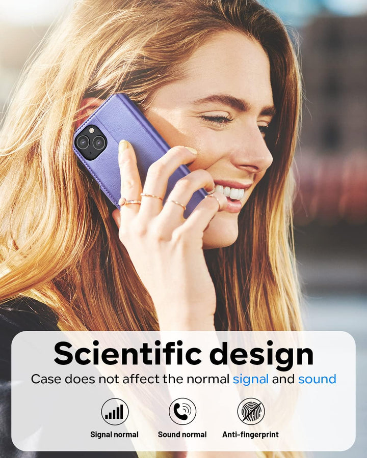 OCASE iPhone 14 Hülle Handyhülle [Premium PU Leder] [Kartenfach] [Magnetverschluss] RFID Schutzhülle