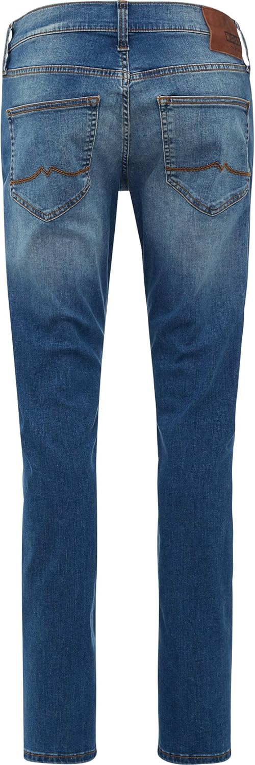 MUSTANG Herren Jeans Hose Oregon Tapered 28W / 32L Blau, 28W / 32L Blau