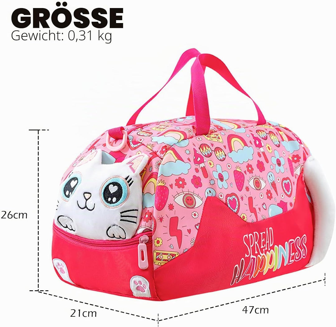 Suweir Sporttasche Kinder Schwimmtasche Jungen Wasserdicht Badetasche Weekender Reisetasche Übernach