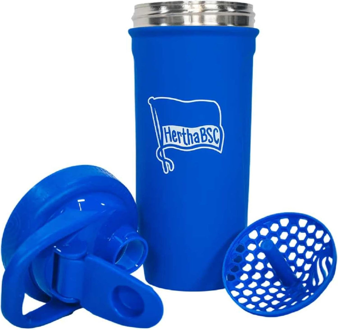 Hertha BSC Berlin Shaker Edelstahl + Lesezeichen Wir | stainless, Mixbecher, Becher, HBSCB