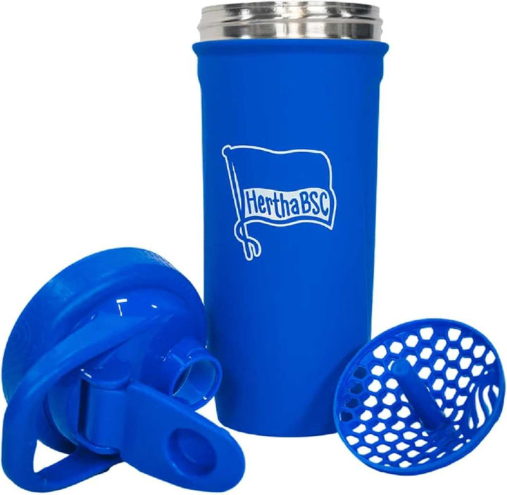 Hertha BSC Berlin Shaker Edelstahl + Lesezeichen Wir | stainless, Mixbecher, Becher, HBSCB