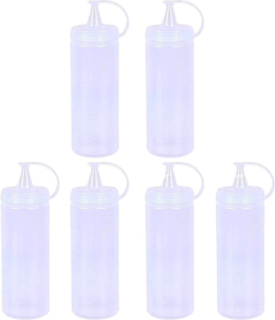 Quetschen Sauce Flasche mit Kappe klar 400mlPlastik Spenderinnen Spritzen Flaschen BPA frei Perfekt