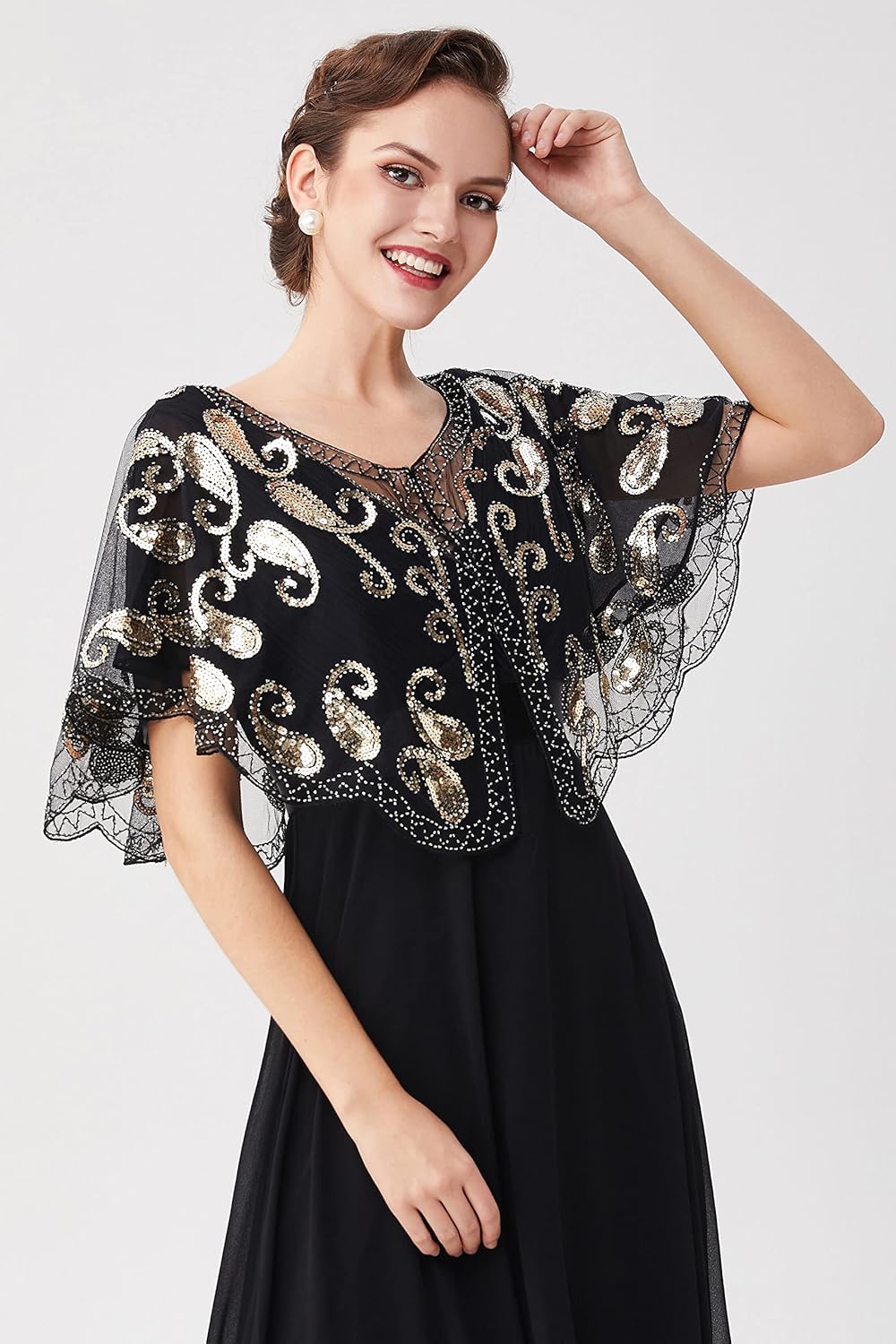 BABEYOND 1920er Jahre Retro Schal Umschlagtücher für Abendkleider Stola für Hochzeit Party Gatsby Ko