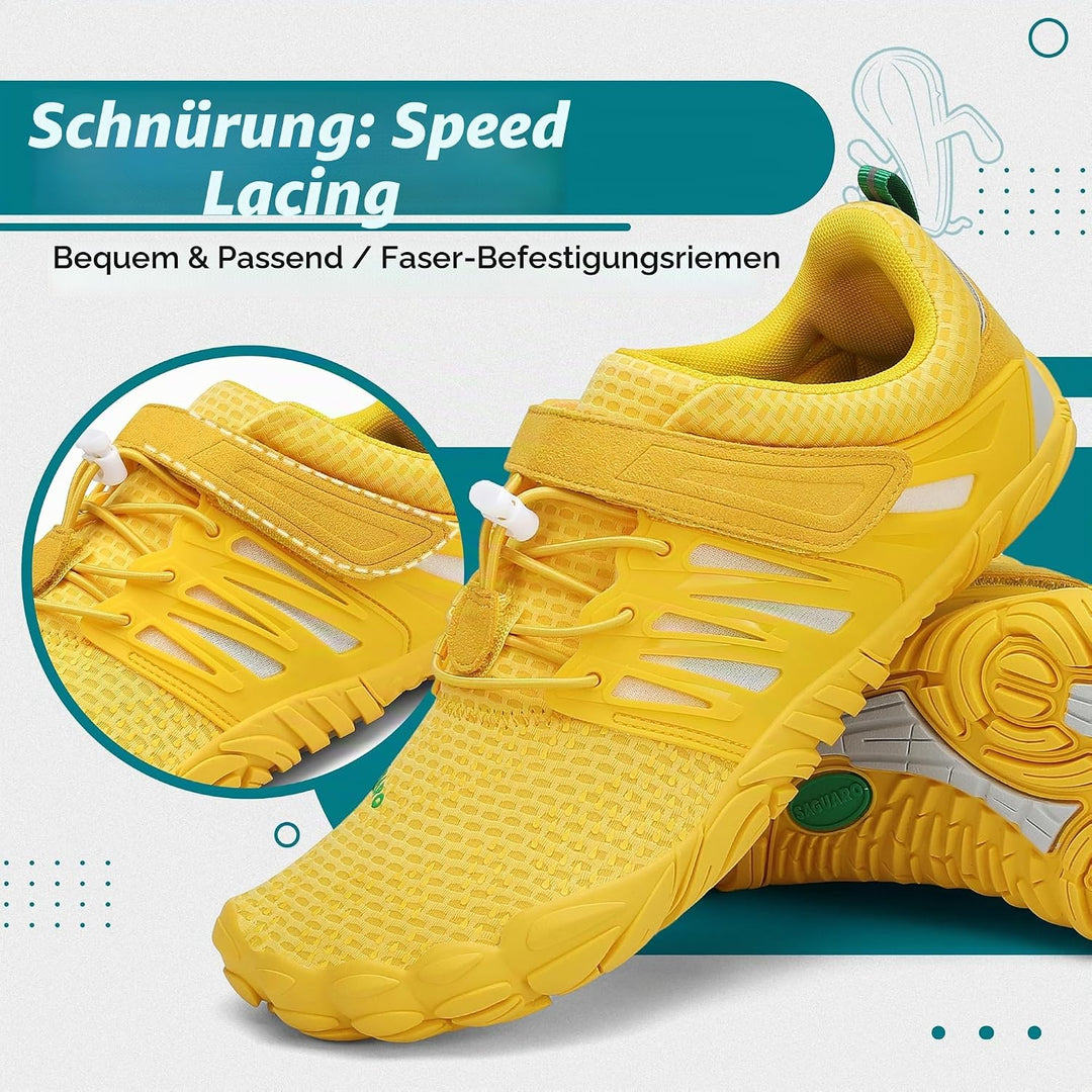 SAGUARO Unisex Barfussschuhe Outdoor Zehenschuhe mit Breite Zehenbox &amp; Zero-Drop Sohle Gr.36-48 44 E
