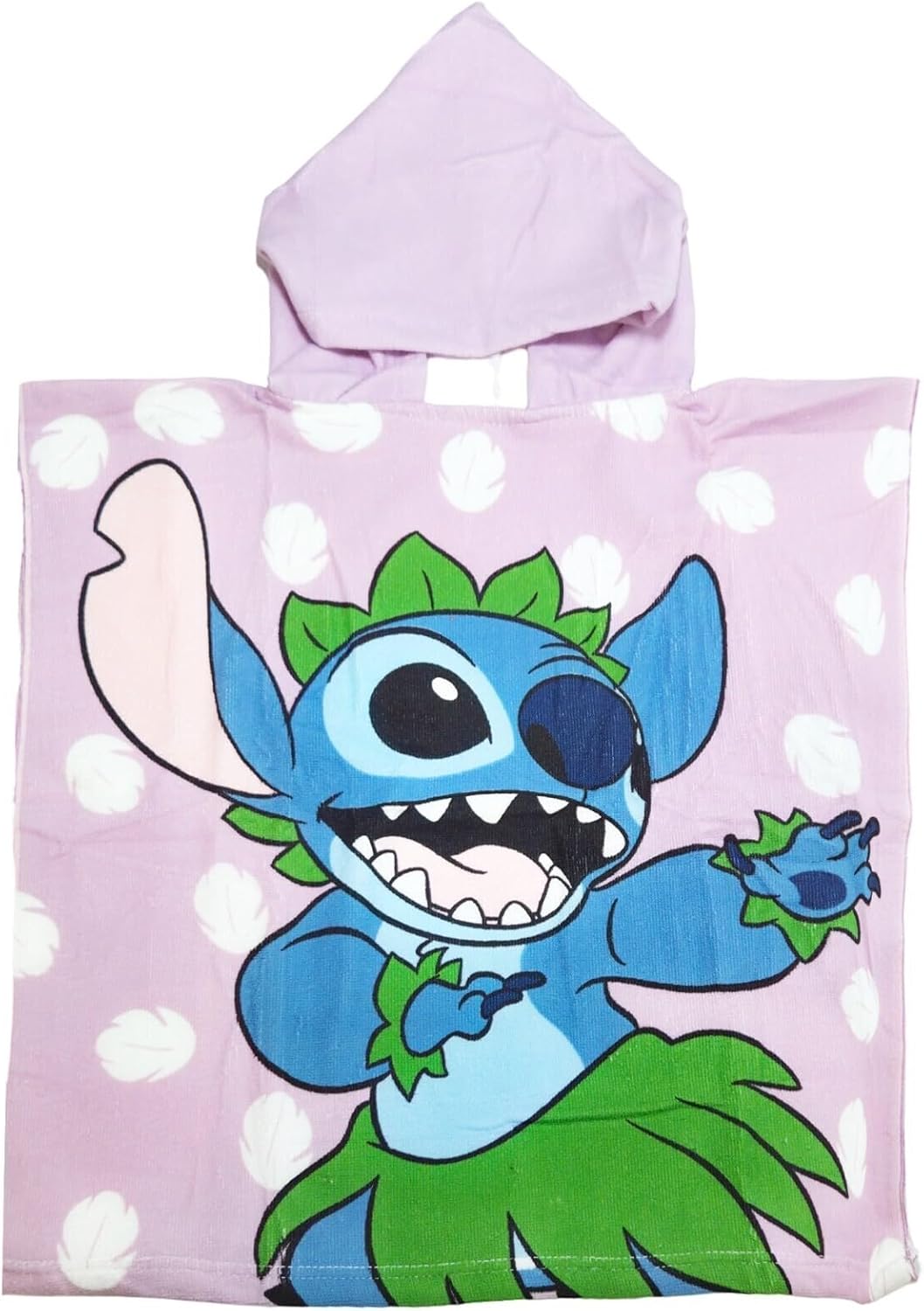 Aymax Disney Lilo & Stitch Kinder Badeponcho – Kapuzenhandtuch 55x110 cm – 3 Motive zur Auswahl, Far