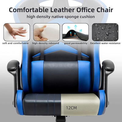Intimate WM Heart Gaming Stuhl,Bürostuhl mit verstellbarem Kopfkissen und Lendenkissen, Ergonomische