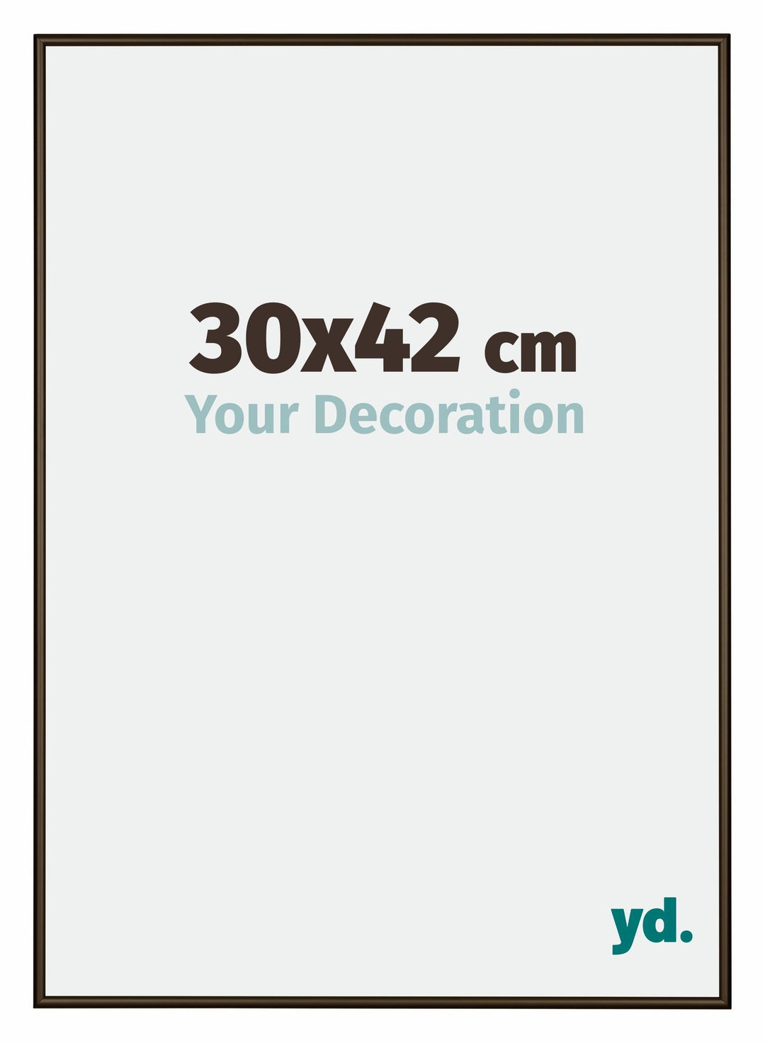 yd. Your Decoration - Bilderrahmen 30x42 cm - Bilderrahmen aus Aluminium mit Acrylglas - Antireflex