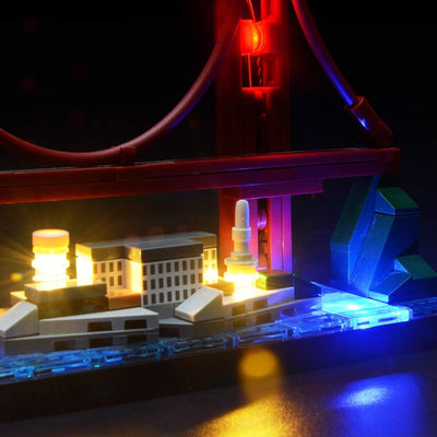 BRIKSMAX Led Beleuchtungsset für Architecture San Francisco, Kompatibel Mit Lego 21043 Bausteinen Mo