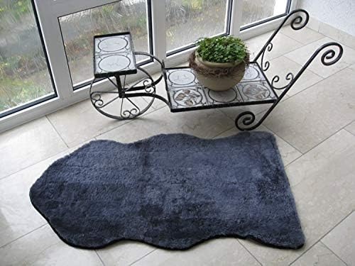Engel Naturfelle Liegedecke für Katze und Hund Lammfell (Patch) Naturform anthrazit, Anthrazit