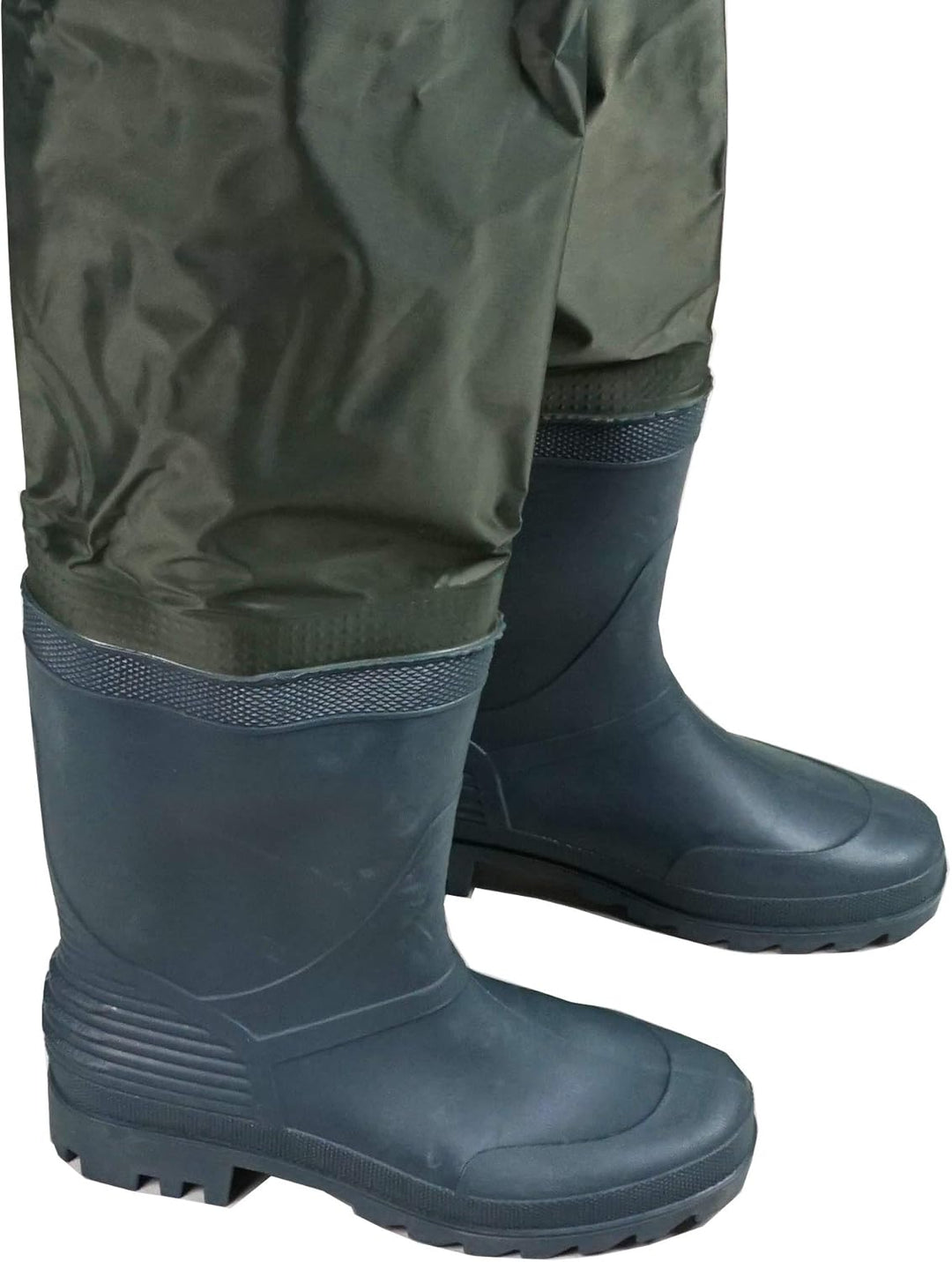 Q-Tac PVC Watstiefel mit Rutschfester Sohle, Anglerstiefel in der Grösse 41 – 46 45