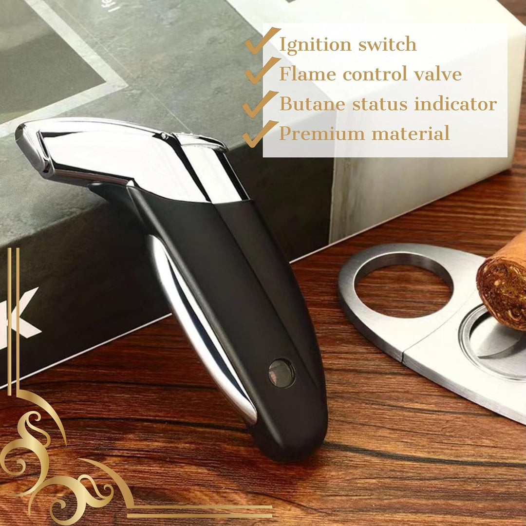 Toys4Boys Whisky Smoker Set - Premium Whiskey Smoker Set mit Holzhaube samt 4 Aromaspänen und Feuerz