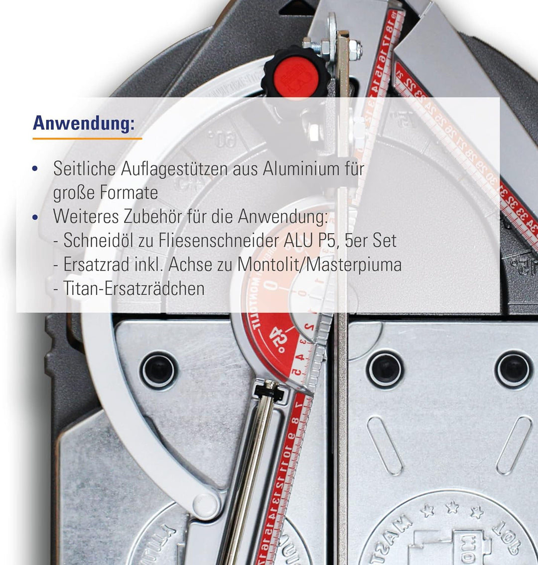 Karl Dahm Fliesenschneider Alu P5, 630 mm I Profi-Fliesenschneidemaschine für Feinsteinzeug, Bodenfl