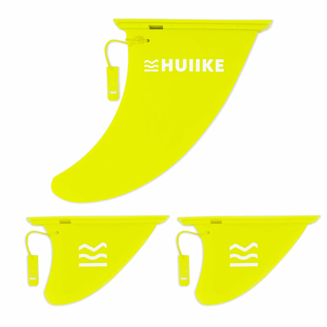 HUIIKE Sup Finne Stand Up Paddle 3 Stück Abnehmbare Ersatz Finne Sup mit Sicherheitsschloss, Stand U