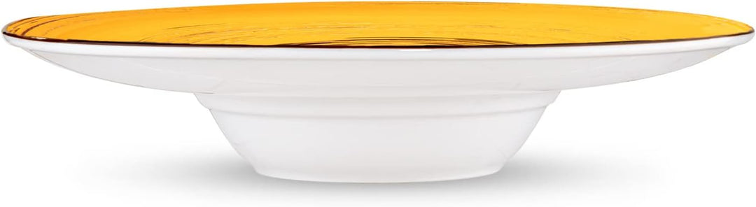Wilmax | SPIRAL tiefe Teller - 2 Stück | Elegant | Modern | Langlebig | Sicher | Glasiertes Porzella