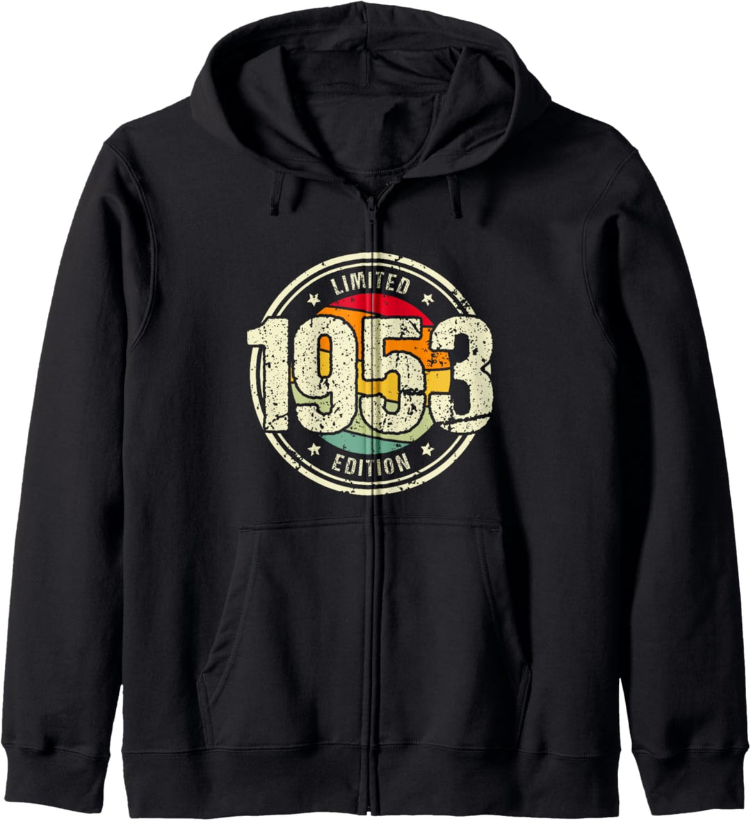Retro 71 Jahre Jahrgang 1953 Limited Edition 71. Geburtstag Kapuzenjacke