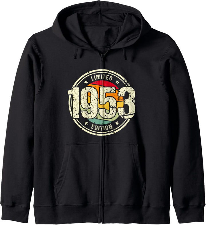 Retro 71 Jahre Jahrgang 1953 Limited Edition 71. Geburtstag Kapuzenjacke