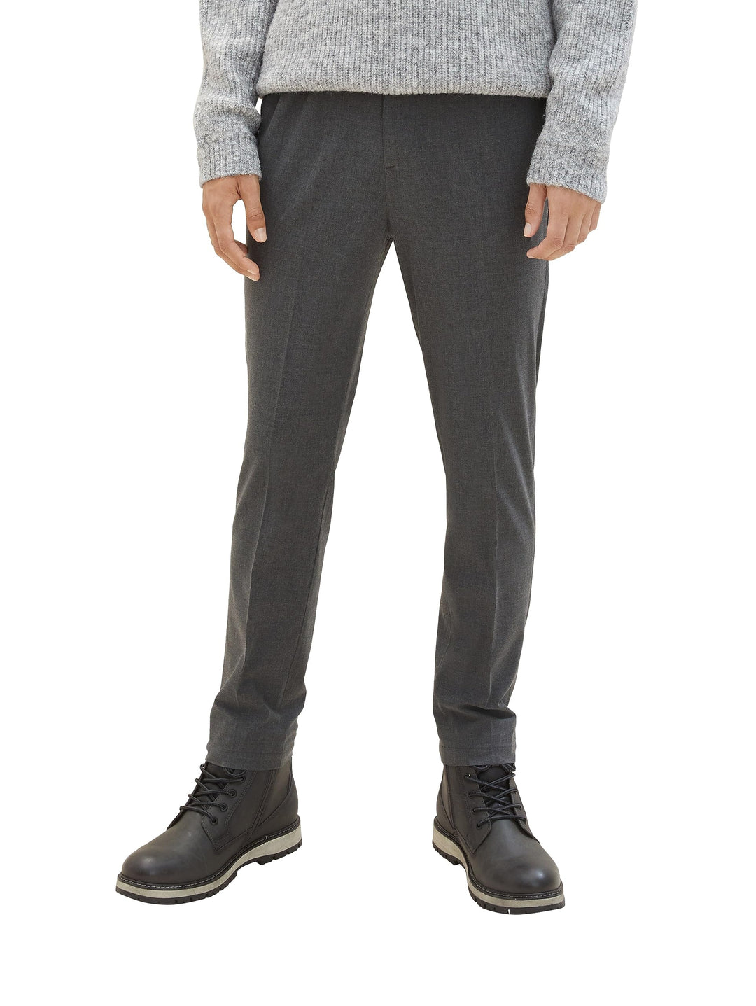 Tom Tailor Denim Herren Relaxed Tapered Fit Hose in Ankle-Länge 28W / 30L 10775-mid Grey Melange, 28