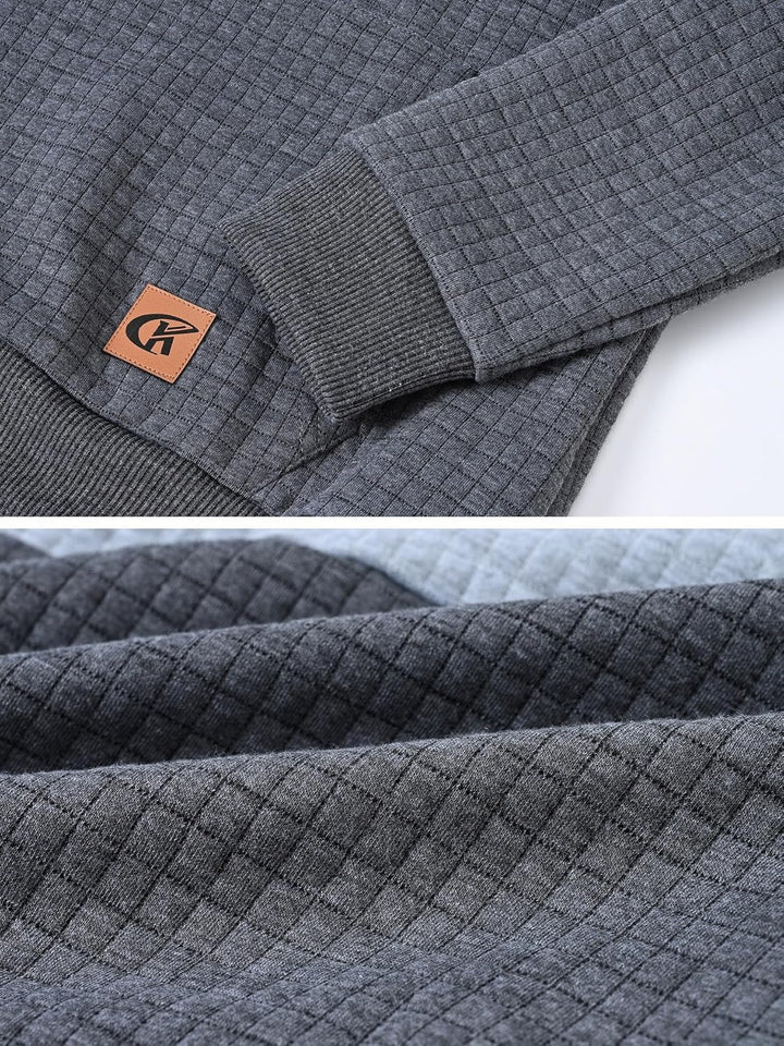 YuKaiChen Herren Pullover Herren Patchwork Hoodie Langarm Jacquard Kaputzenpullover Farbblock Sweats