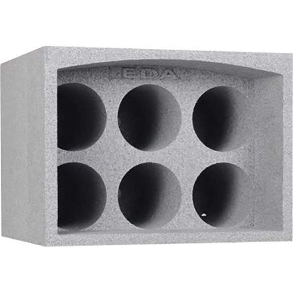EDA Flaschenhalter - Schwarz, Modern, Bodenstehend, 33.5 x 29.5 x 25 cm, 1 Flasche, Frankreich