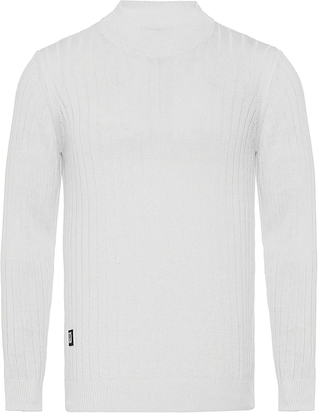 Red Bridge Herren Strickpullover Stehkragen Pullover L Weiss, L Weiss