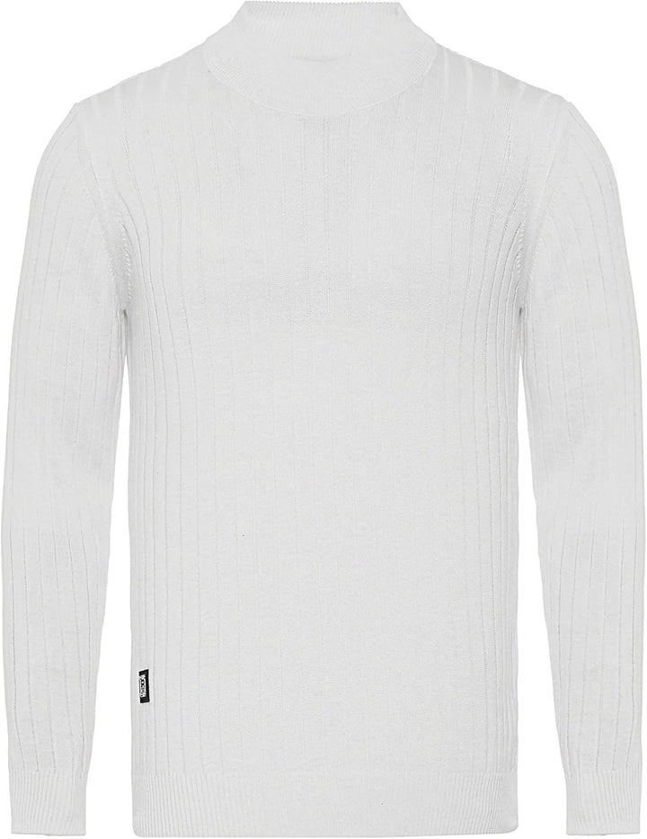 Red Bridge Herren Strickpullover Stehkragen Pullover XL Weiss, XL Weiss