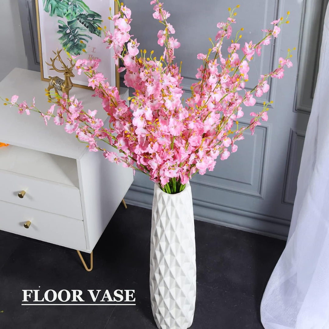 KSYGINXD Weisse Bodenvase, 45,7 cm hoch, dekorative Tischvase aus Keramik, für Wohnzimmer, stabiler