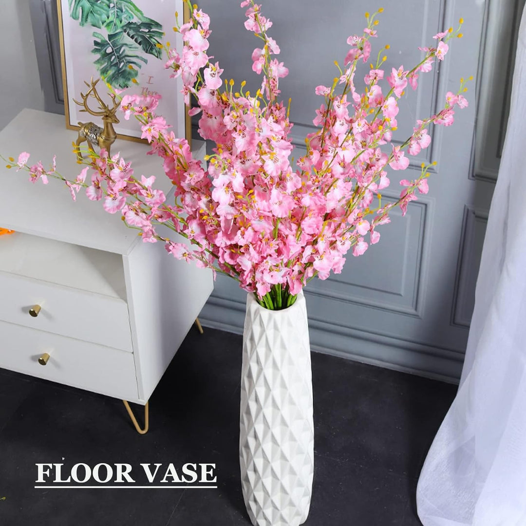 KSYGINXD Weisse Bodenvase, 45,7 cm hoch, dekorative Tischvase aus Keramik, für Wohnzimmer, stabiler