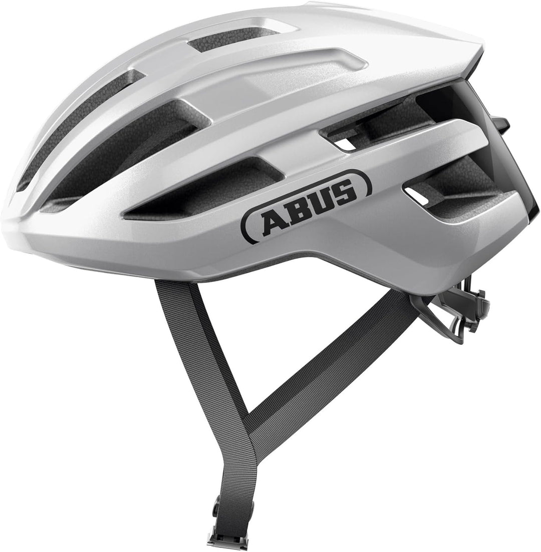 ABUS Rennradhelm PowerDome - leichter Fahrradhelm mit cleverem Belüftungssystem und aerodynamischem