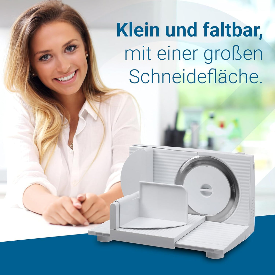 EUREL RS42 Allesschneider | Made in Europa I platzsparend klappbar Elektrischer Schneidemaschine, Br
