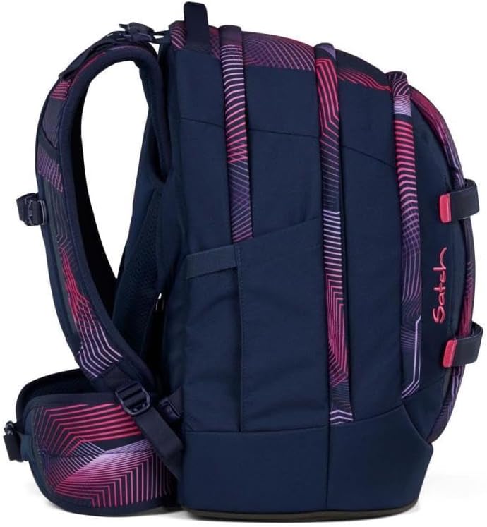 Satch Pack Schulrucksack Set 2tlg. inkl. Pencil Slider (Seismic Pink), Seismic Pink