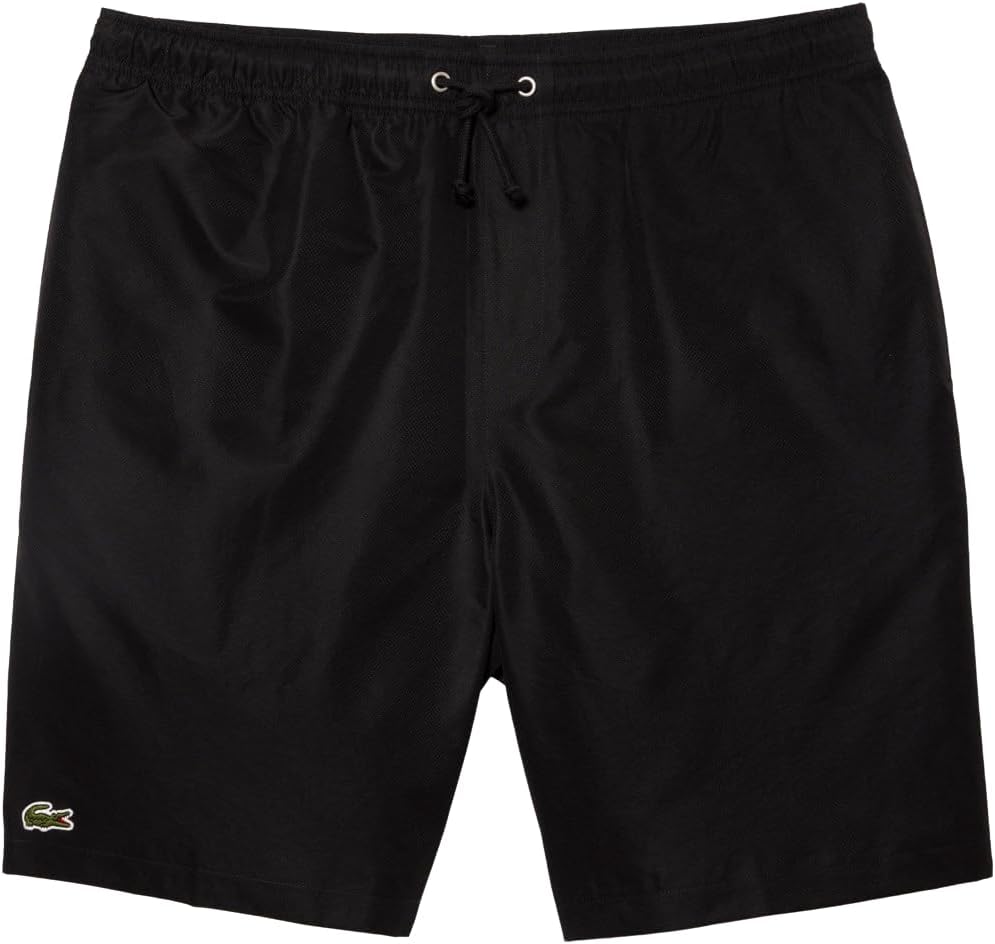 Lacoste Herren Kurze Trainingshose GH9627, Männer Sportshorts,Freizeithose,Regular Fit XXS Schwarz,