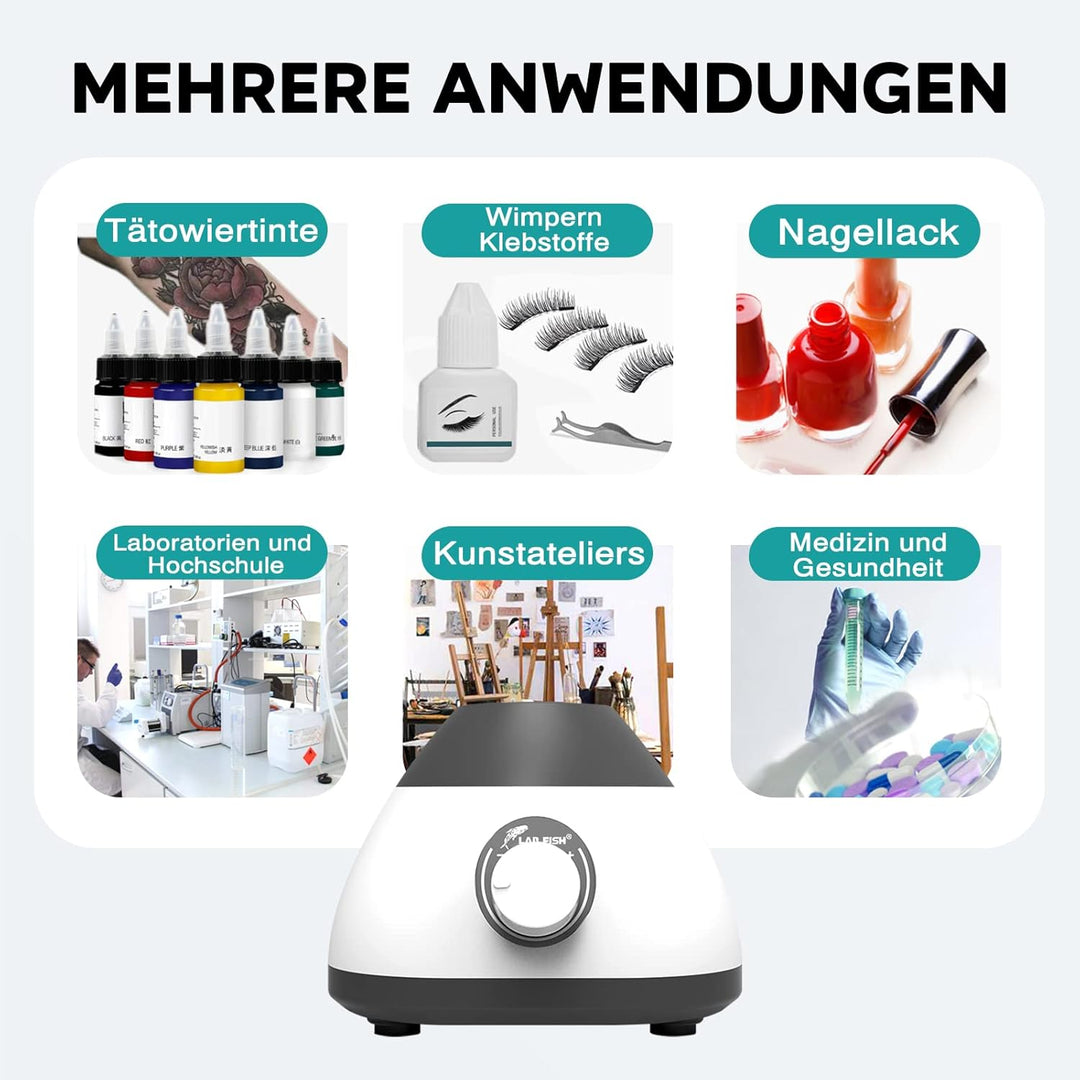 LABFISH Mini Vortex Mischer Touch Funktion 0-3000 RPM Labor Vortex Farbmixer Mixing für Paint,Reagen