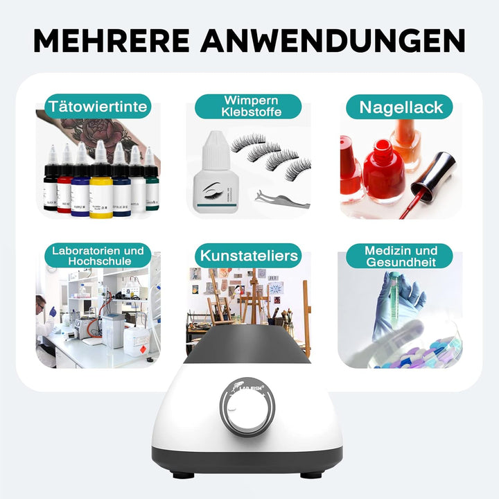 LABFISH Mini Vortex Mischer Touch Funktion 0-3000 RPM Labor Vortex Farbmixer Mixing für Paint,Reagen