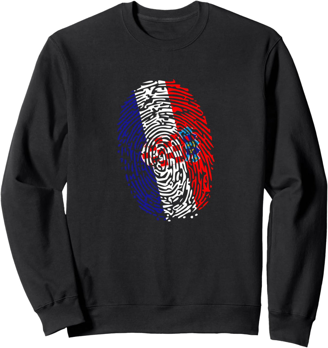 Kroatien Hrvatska Fingerabdruck Sweatshirt