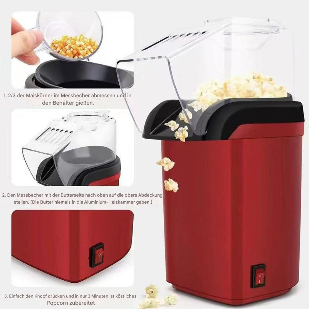 Popcornmaschine,Elektrisches Schnelles Popcorngerät,Maisherstellungsmaschine Mit Bis Zu 2 Liter Kapa