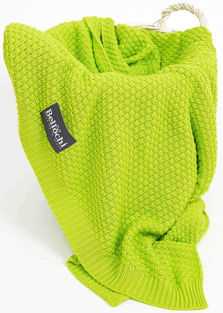 Bellochi Babydecke für Mädchen und Junge -100% Bambus - Kuscheldecke Kinder Erstlingsdecke Strickdec