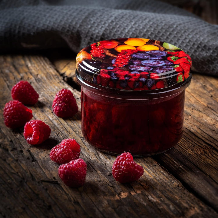 KADAX 20er Set Marmeladengläser 235ml TO82 Silber, Einmachgläser Vorratsgläser Mason Jar mit Schraub