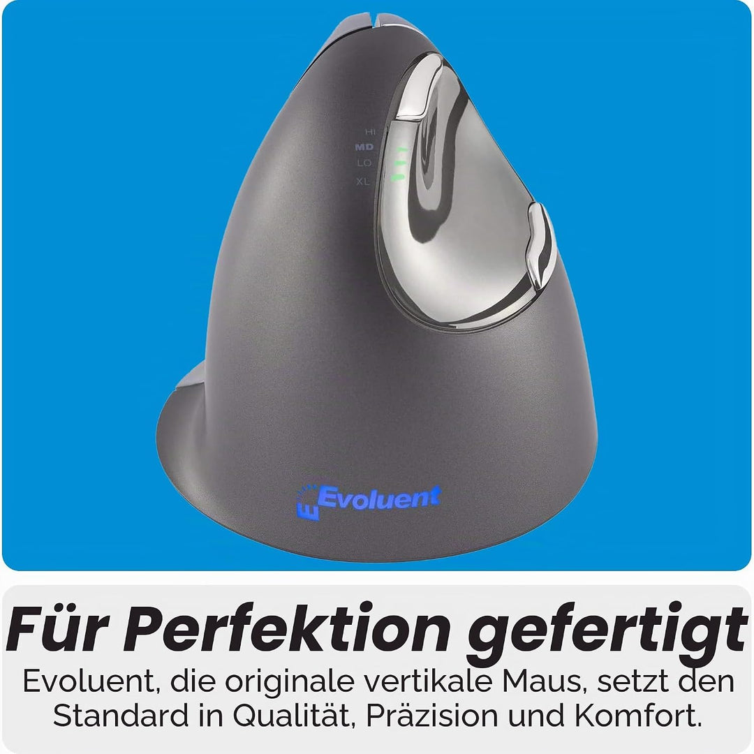 Evoluent VM4L Vertikale Maus für LinksHänder, schwarz Einzelbett Einzelbett