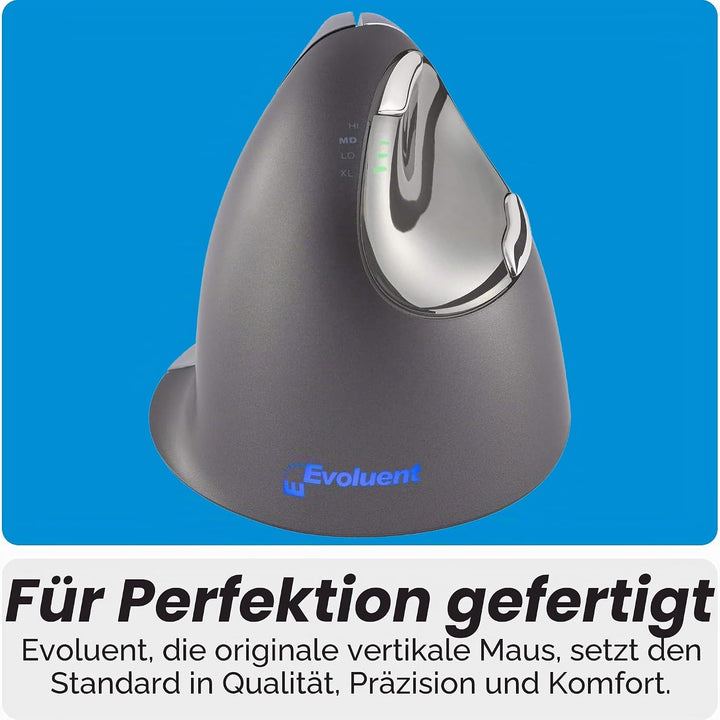 Evoluent VM4L Vertikale Maus für LinksHänder, schwarz Einzelbett Einzelbett