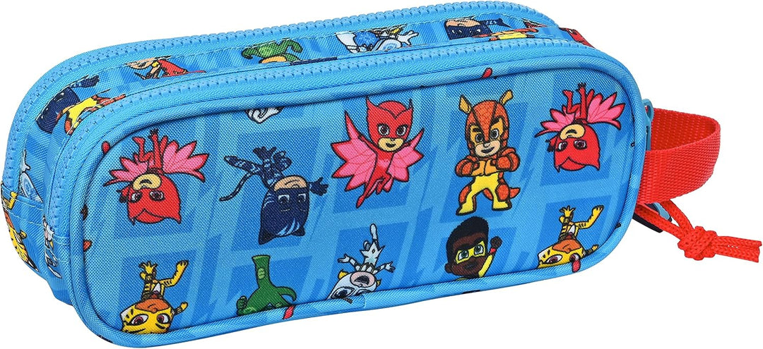 Safta PJMASKS Doppeltasche, blau, Estándar, Lässig