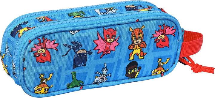 Safta PJMASKS Doppeltasche, blau, Estándar, Lässig