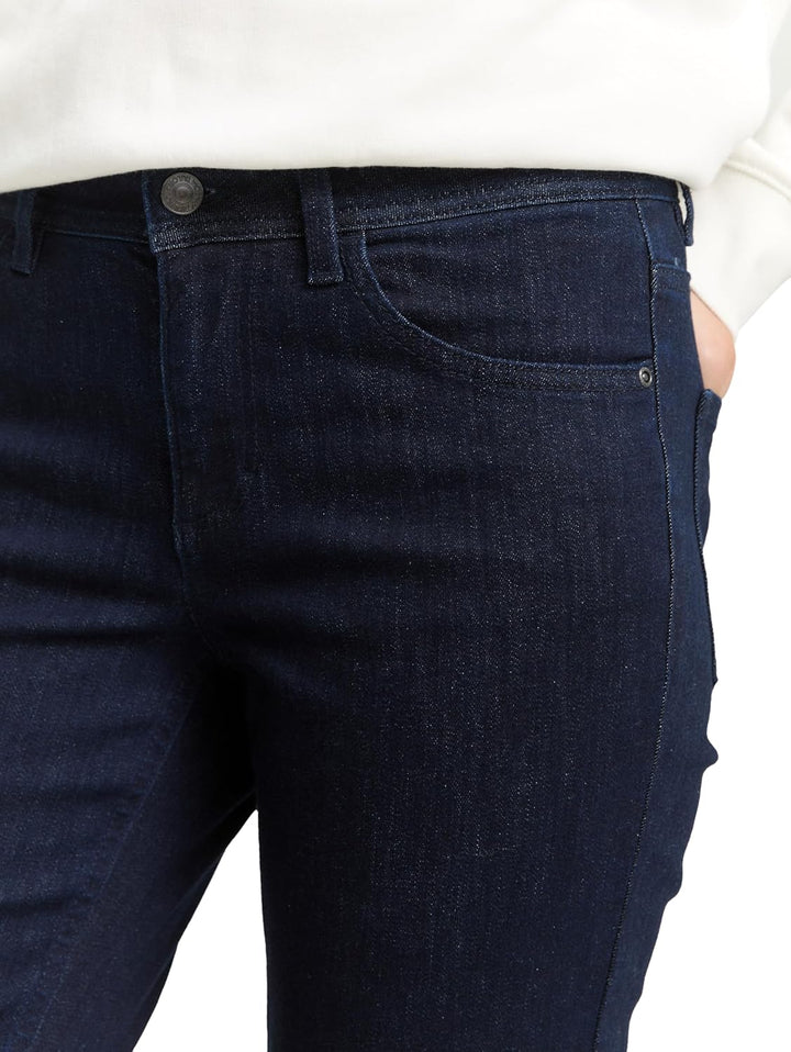 TOM TAILOR Damen Alexa Straight Jeans 26W / 30L 10115 - Clean Rinsed Blue Denim, 26W / 30L 10115 - C