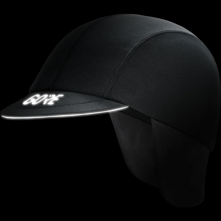 GORE WEAR Winddichte Fahrradkappe für Herren M-L Schwarz, M-L Schwarz