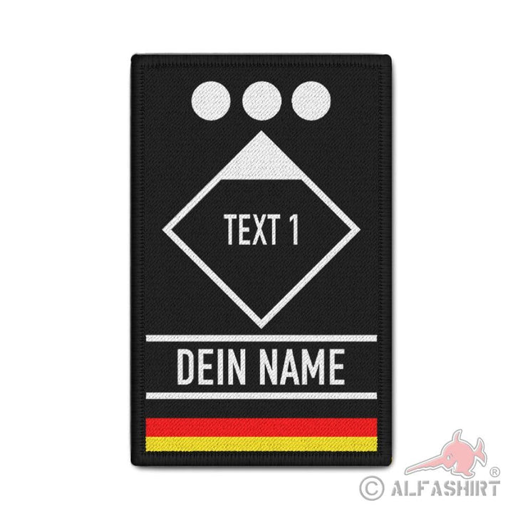 Copytec Patch personalisiert Feuerwehr Taktische Zeichen Zugführer